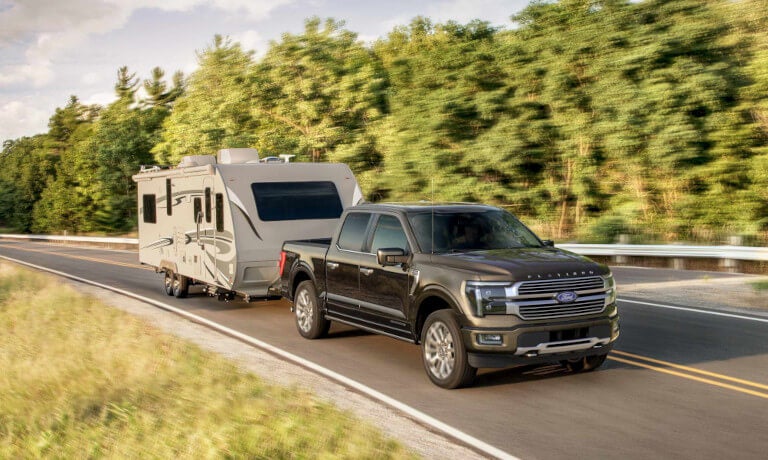 2024 Ford F- 150 towing an RV