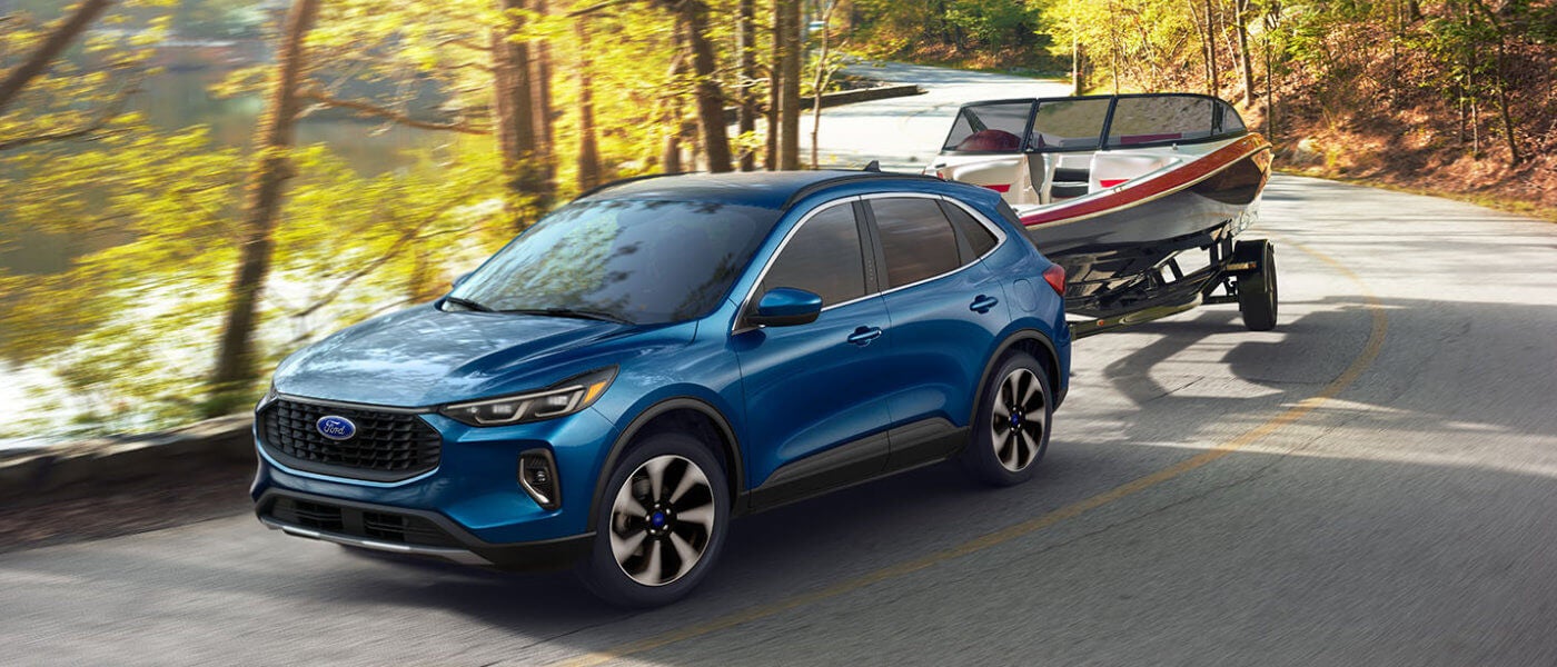 2024 Ford Escape towing a boat