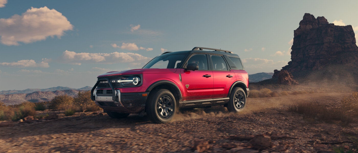 2026 Ford Bronco Sport driving in the desert