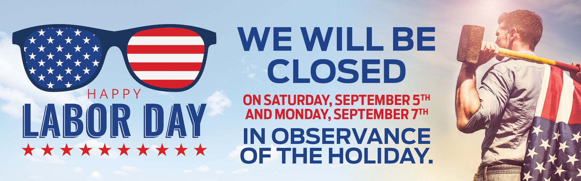 Closed for Labor Day 
